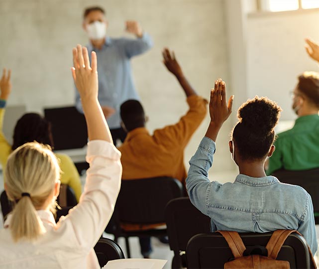 Präsenzunterricht an der Übersetzer- und Dolmetscherschule Köln